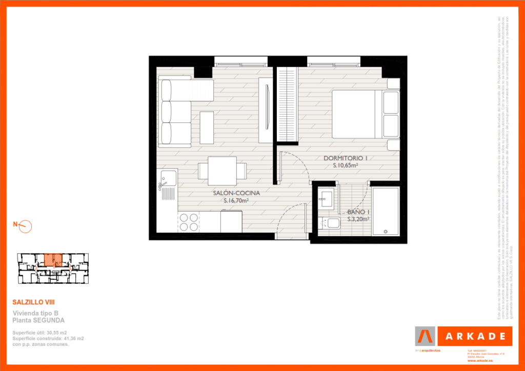 Tipo B - Plantas 1ª a 3ª